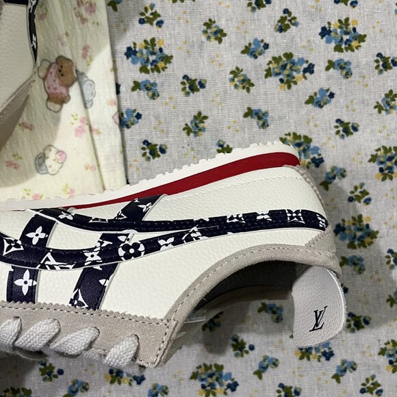 Onitsuka Tiger White Leather And Suede Sneakers